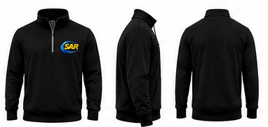 SAR Quarter Zip - Black
